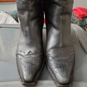 Black Brazilian leather calf boots by Charlie Hors